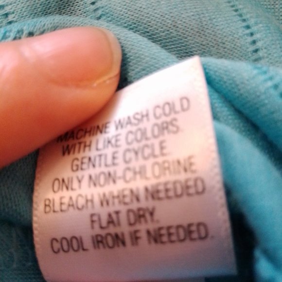 NWT Simply Vera Vera Wang turquoise tank top, sz M - Picture 7 of 7